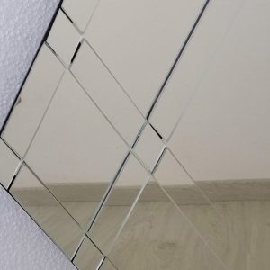 Consola y espejo plata 0002