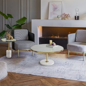 Consola y espejo plata 0002