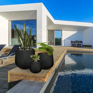 Consola y espejo plata 0002