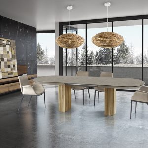 Consola y espejo plata 0002