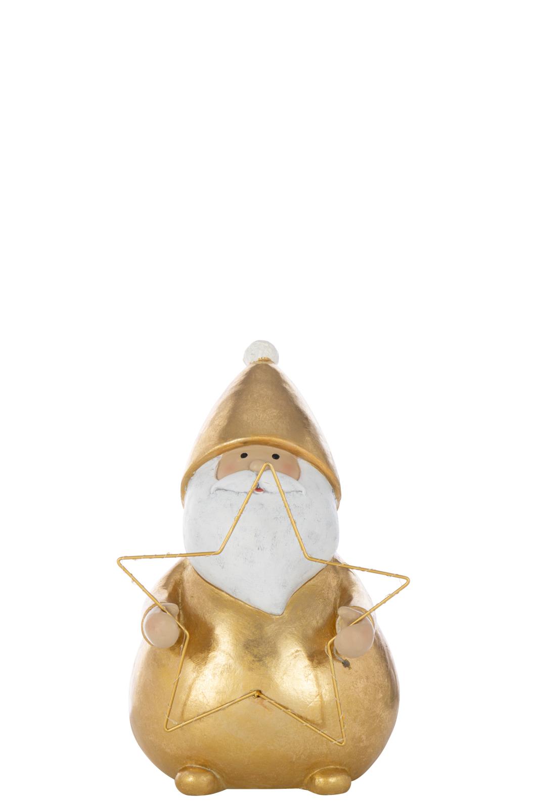 Pai Natal com Estrela Iluminada